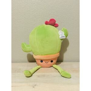 Brand New Cactus Plush Green Cacti In A Pot Stuffed Toy By Animal Adventure 20”